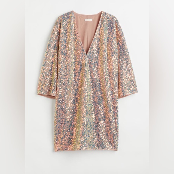 Glittery Sequined Dress - Gold-colored/sequins - Picture 1 of 2